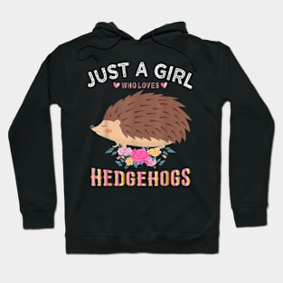 Just A Girl Who Loves Hedgehogs Hoodie